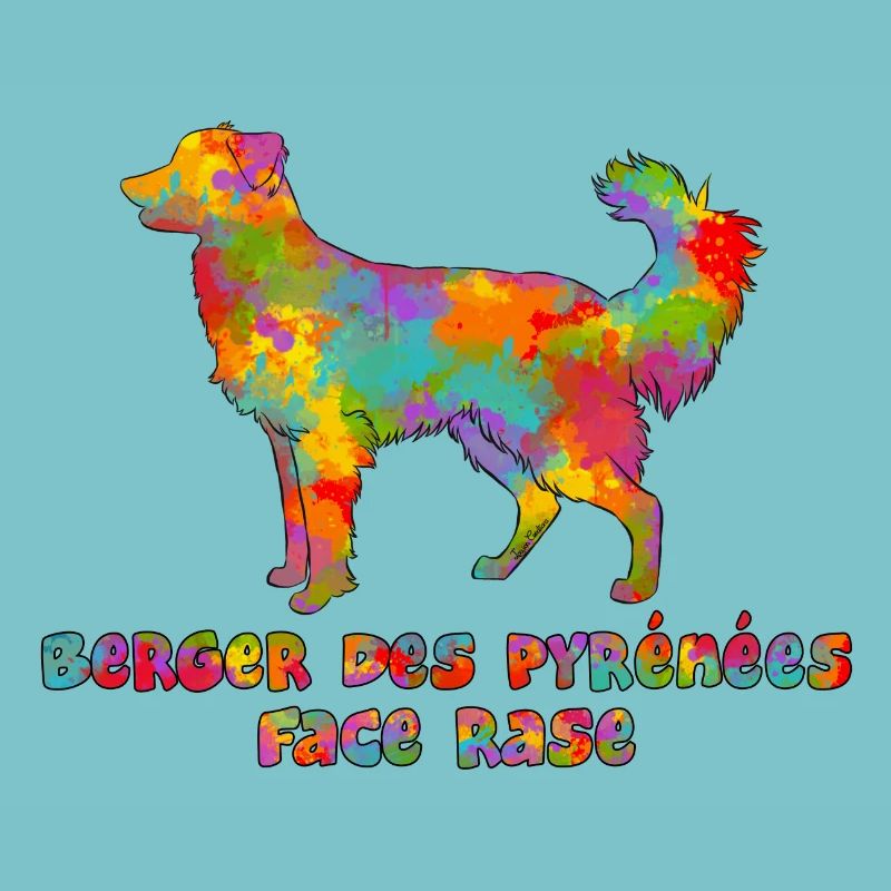 Berger des Pyrénées Face Rase Multicolore