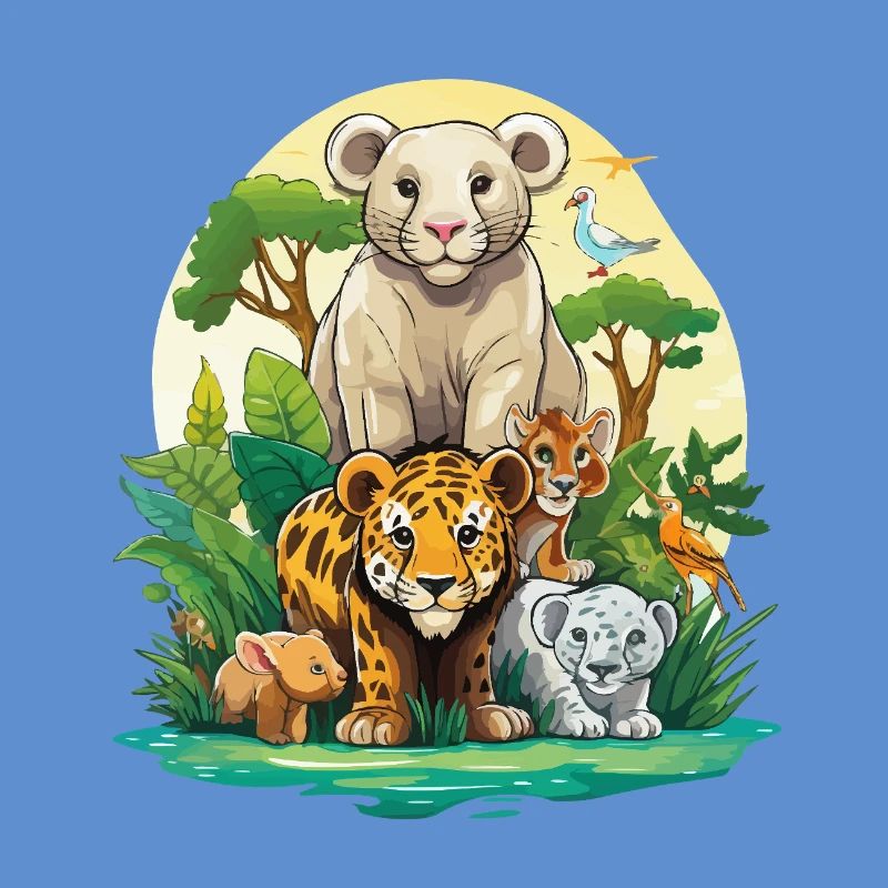 Dschungel Tierfreunde Ensemble