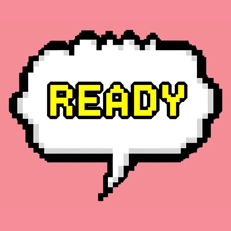 Bulle de dialogue Pixel Ready