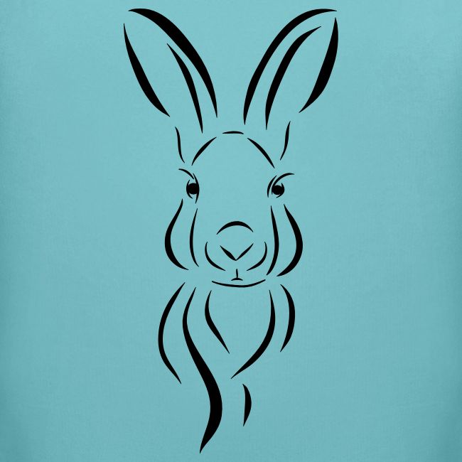 Hase Kopf Illustrartion Feldhase Löffel