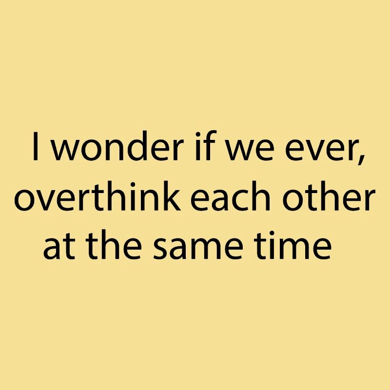 Statement lettering Overthinking