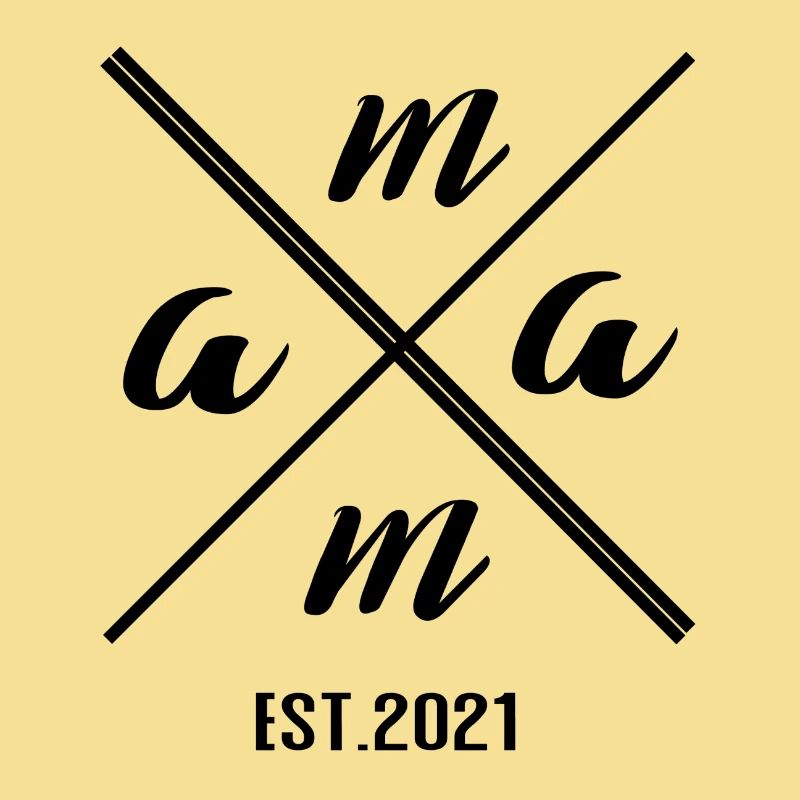 Mama Established 2021 – Minimalist Geschenk Design
