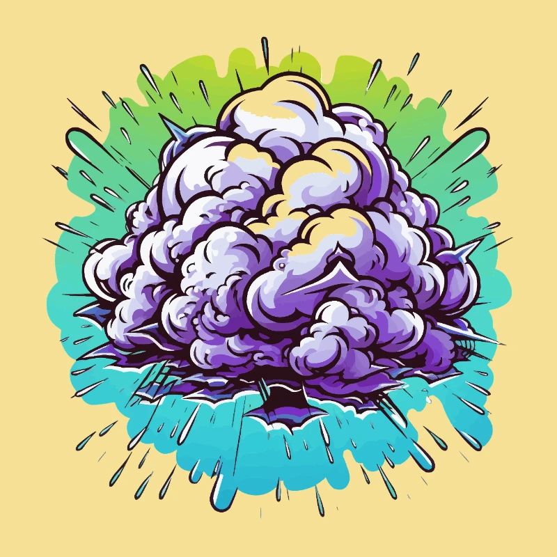 Explosion de la Boule de Brume Violette