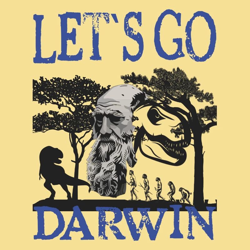 Idée cadeau textile Charles Darwin Evolution