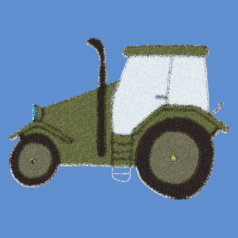 traktor oldtimer impressionismus