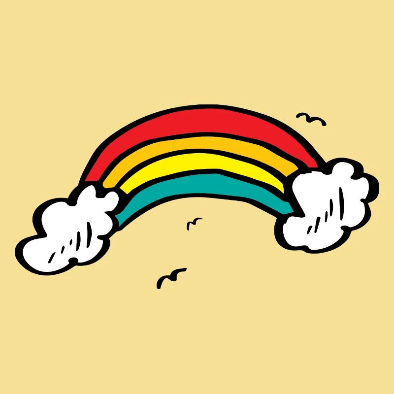 Lebendiger Regenbogenbogen