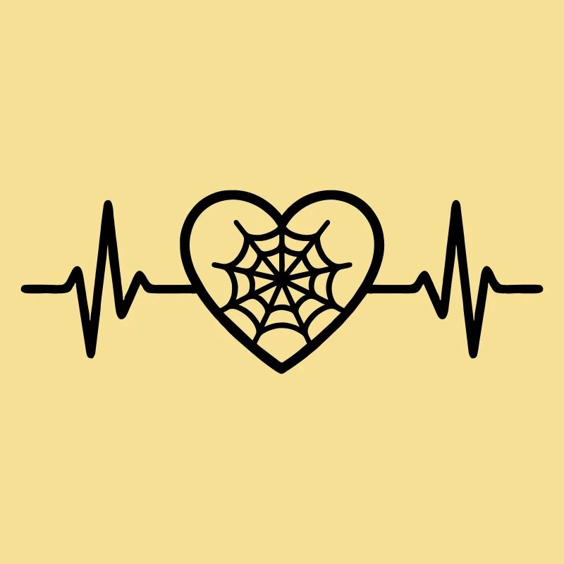 Spider Web Halloween Heart