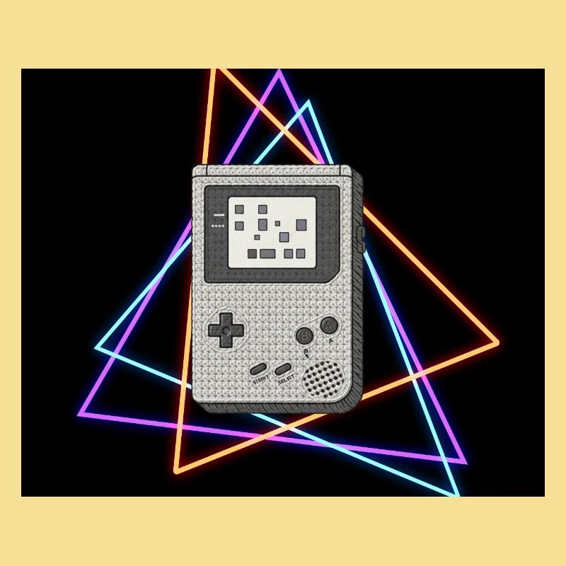 Retro Game Console Neon