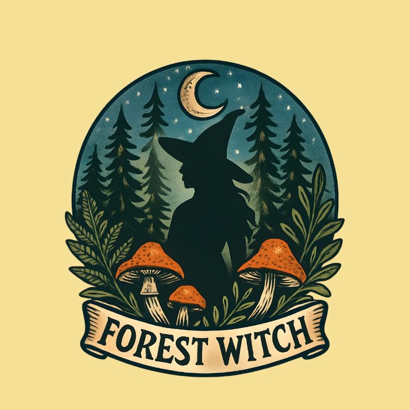 Forest Witch in the Moonlight