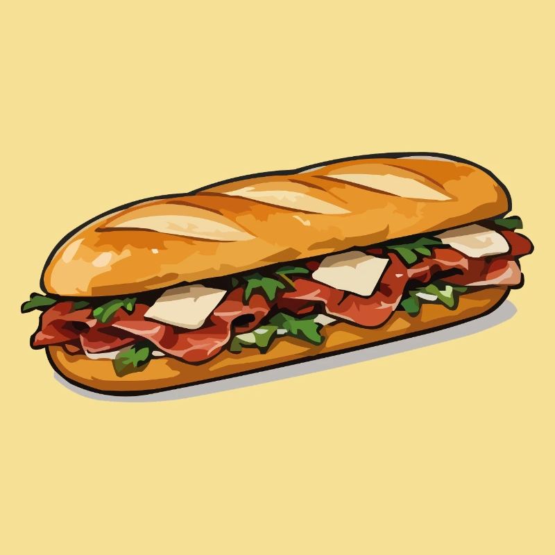 Crispy Hot Dog Comic Style