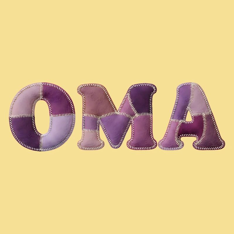 OMA Patchwork Fabric Design Gift Idea