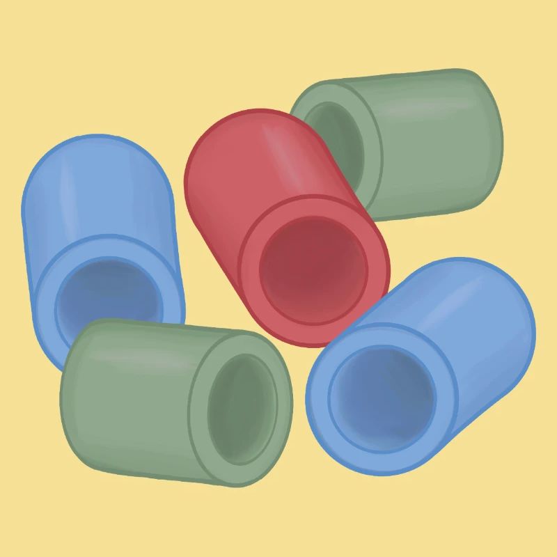 Abstract Color Capsules Ironing Beads
