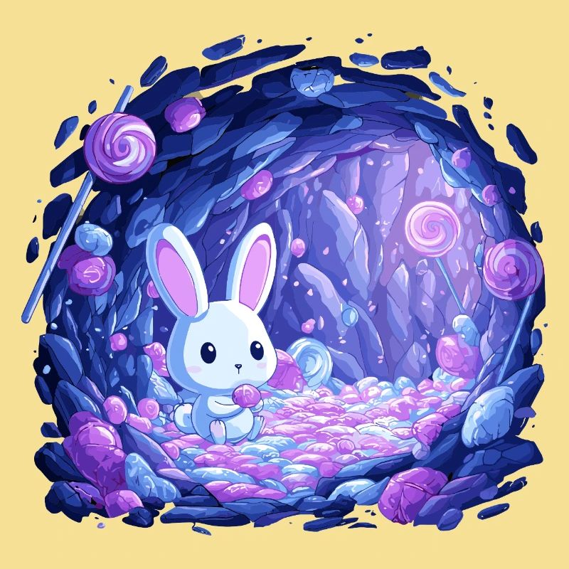Sugar Cave Bunny in Candy Light