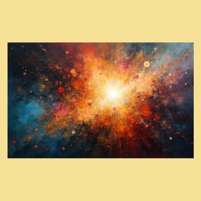 Kosmische Burst-Nebel-Explosion