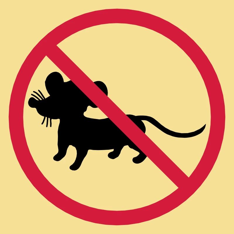 interdit panneau zone pas souris symbole maeuschen s