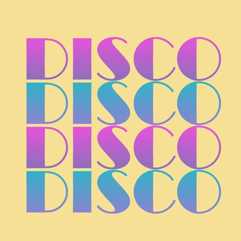 Conception de motif de texte disco vibrant