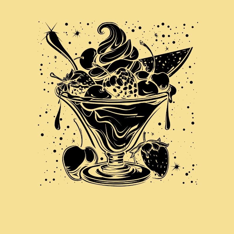 Eiscreme Eisbecher