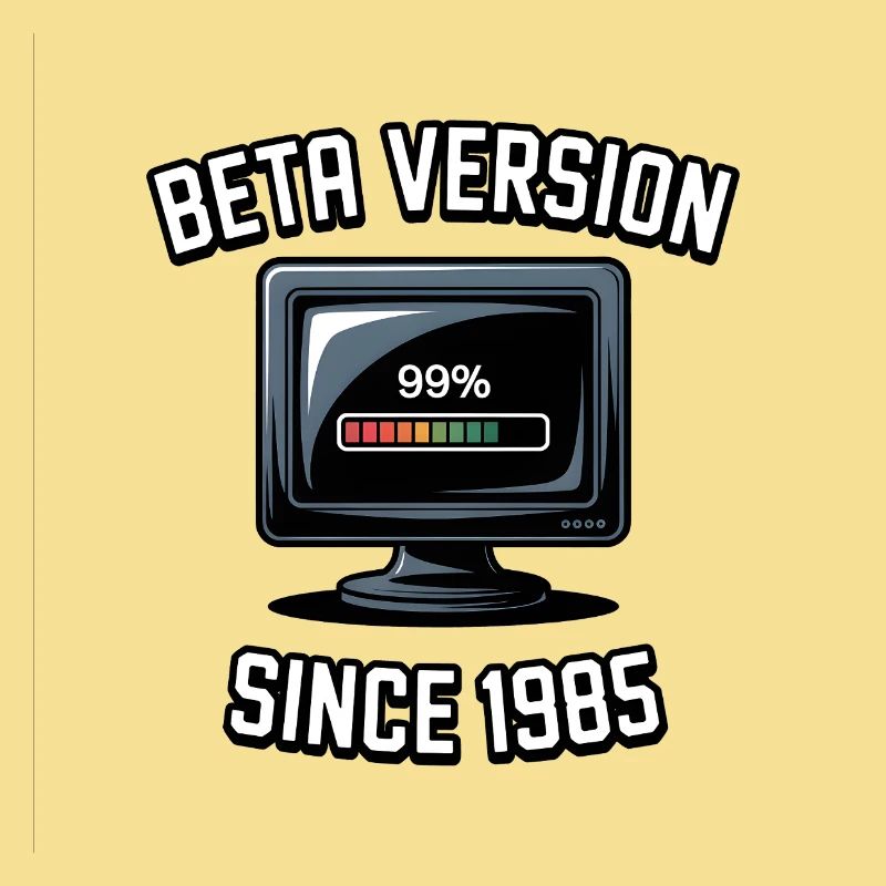 Retro Computer Fortschritt Design