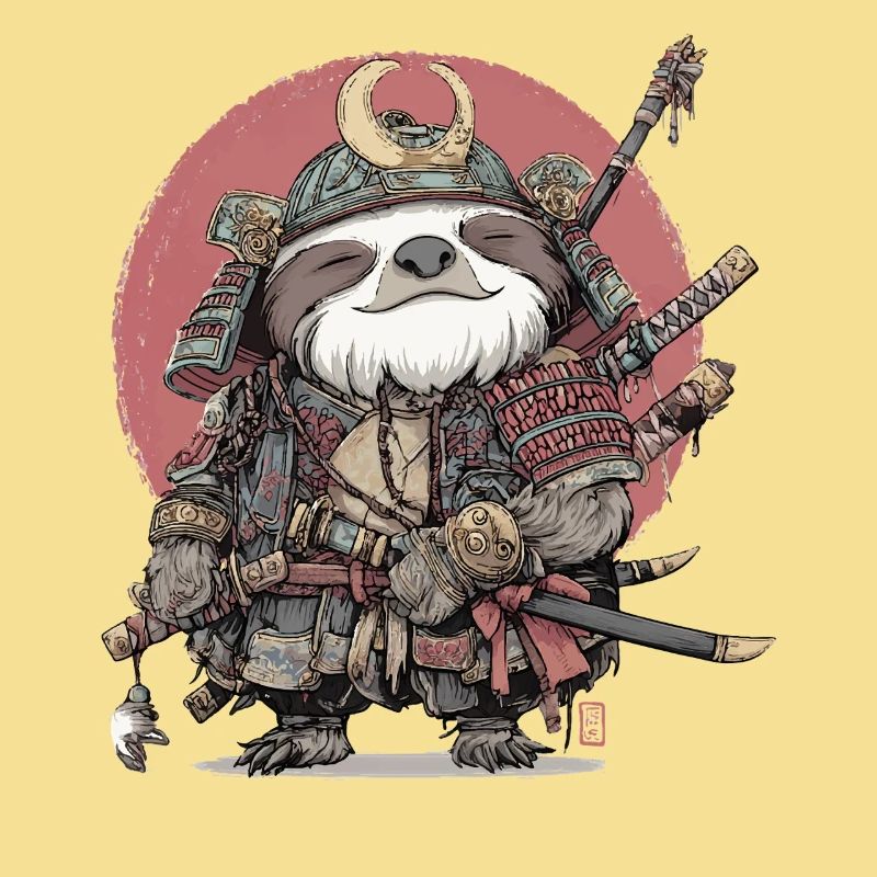 Faultier-Samurai-Rüstung