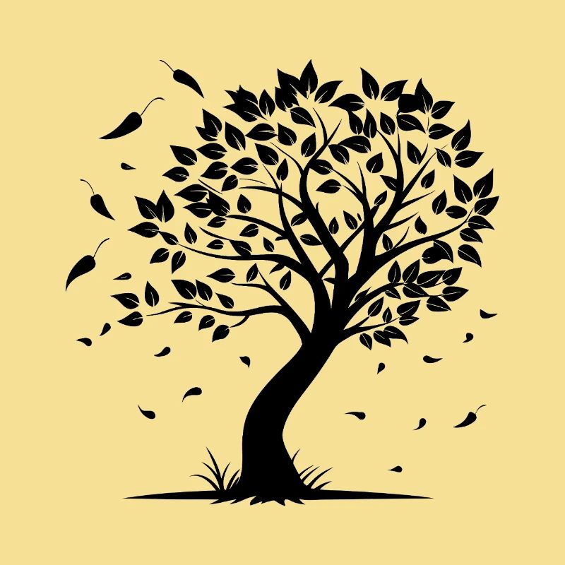 Baum mit Wind