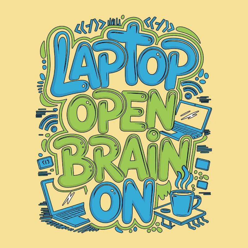 Remote Developer Laptop Open Brain On Remote Coder