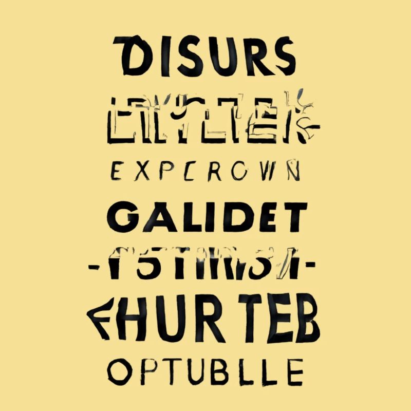 Glitch text cascade