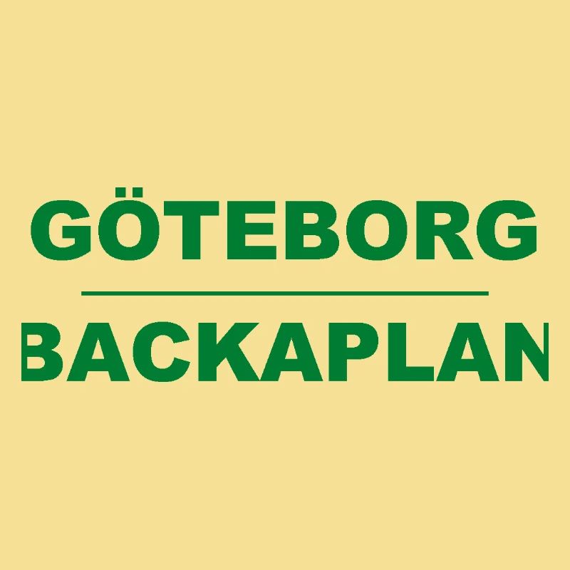 Göteborg Backaplan – Design vert-noir