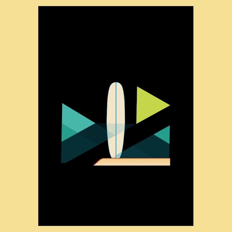 Abstract Surf and Wave Art