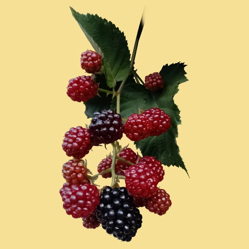 Berry Bush Pattern: Blackberries