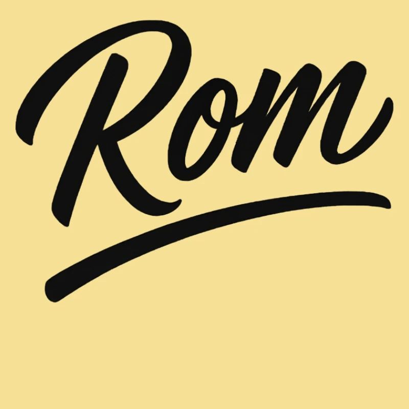 Rom Script Lettering Subline