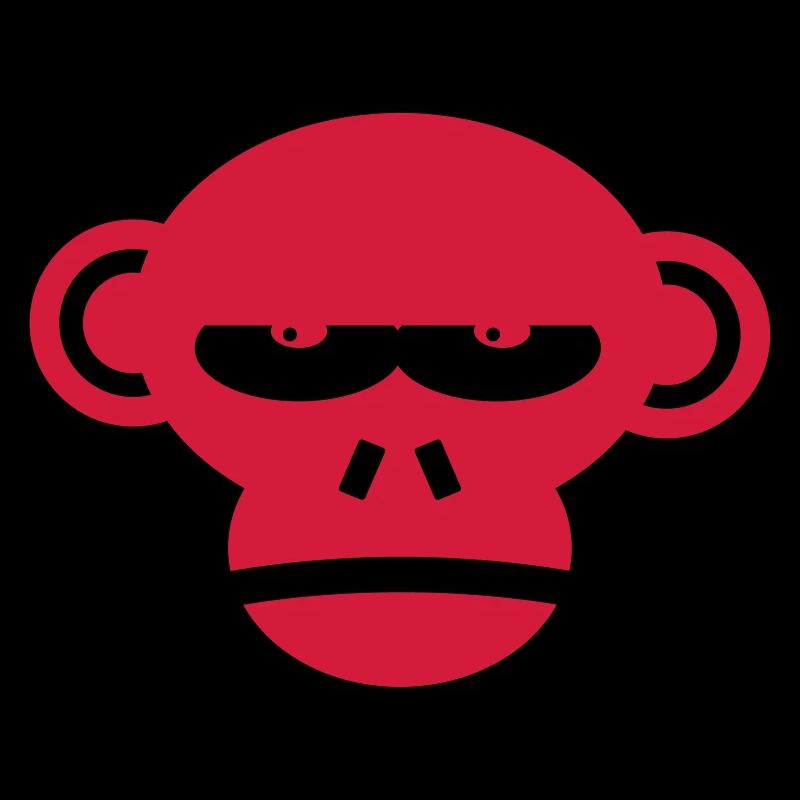 Cooles Grumpy Monkey Face Geschenk Geschenkidee