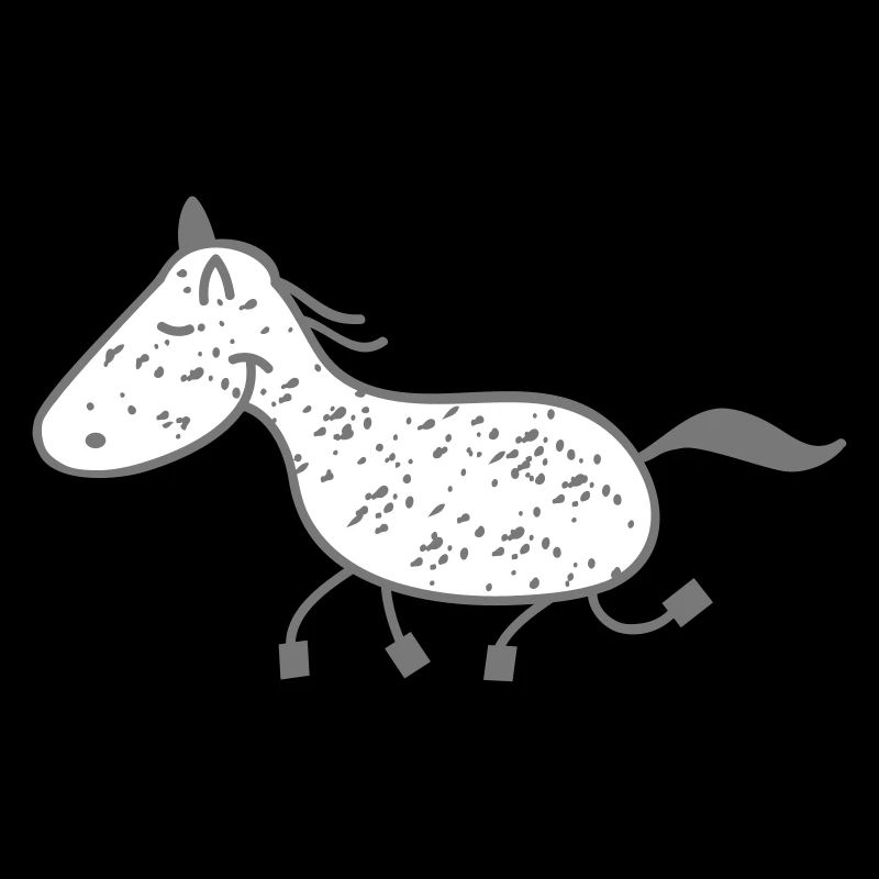 Schimmel- Pferd