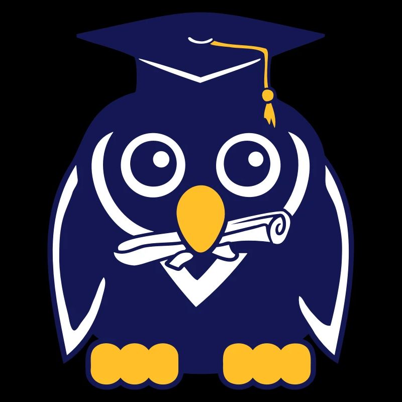 Penguin Graduation Abitur College School Certificate