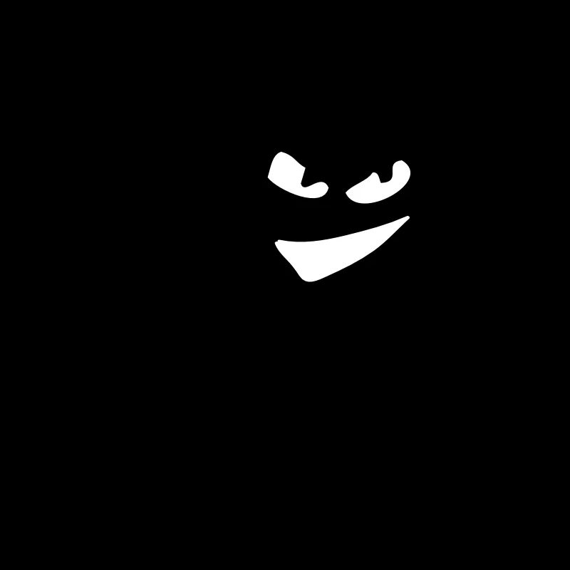 Smile evil with trident