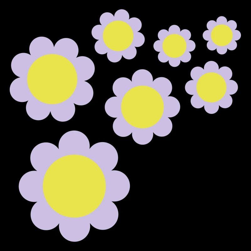 Beaucoup de fleurs colorées belle conception de motif décoratif