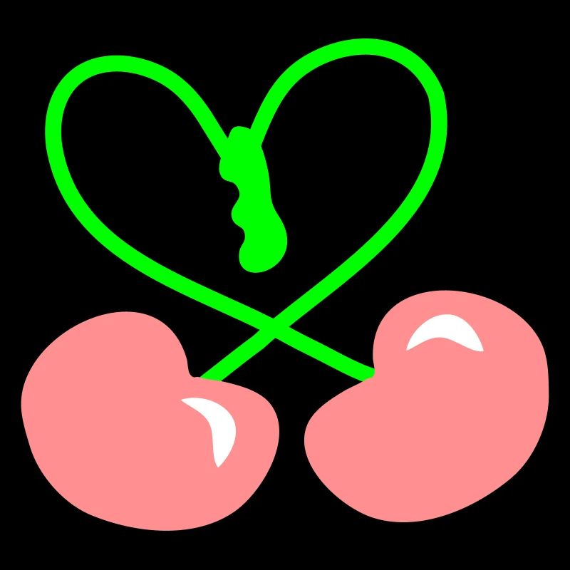 Rockabilly Kirsche Hertz Symbol patjila 2014