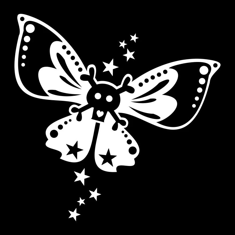 papillon-crâne