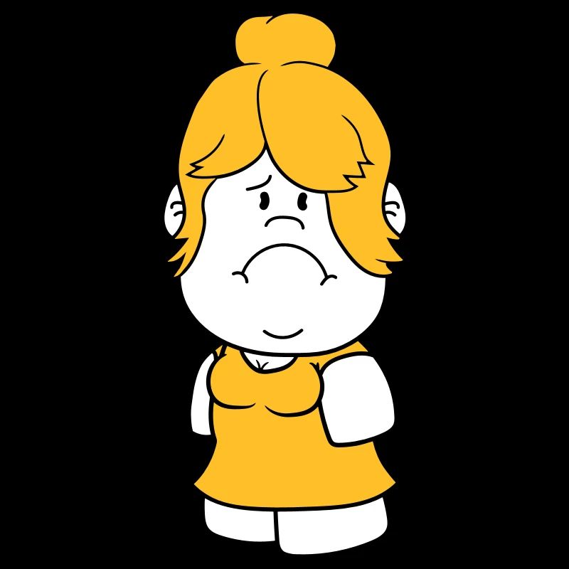 female huebsch big head small woman maedchen