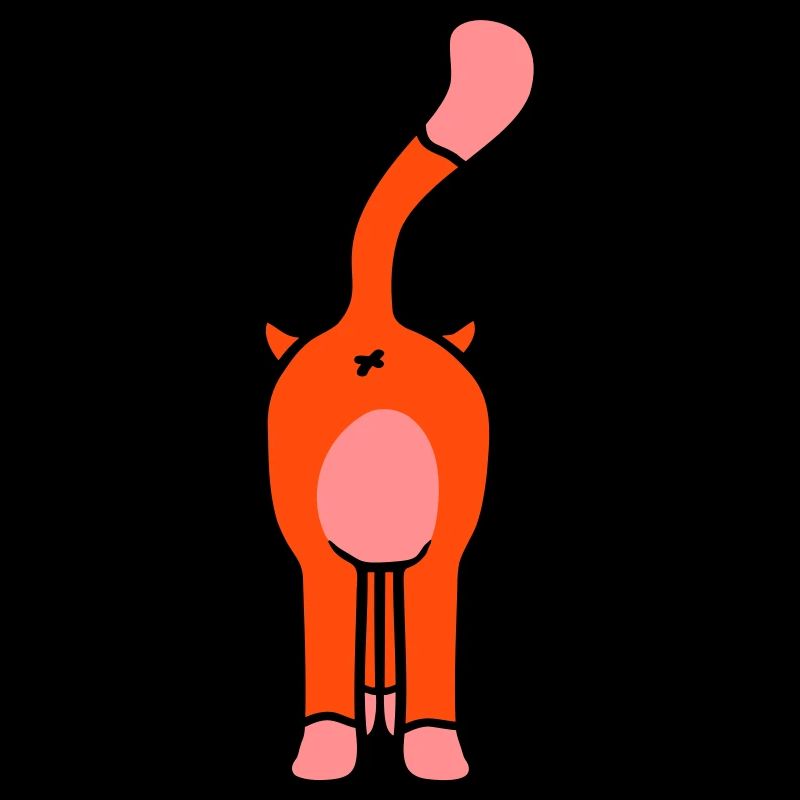 Standing Funny Cat From Behind Backside Ass