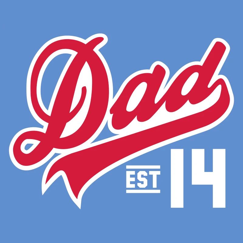 Dad Established 2014 2 color