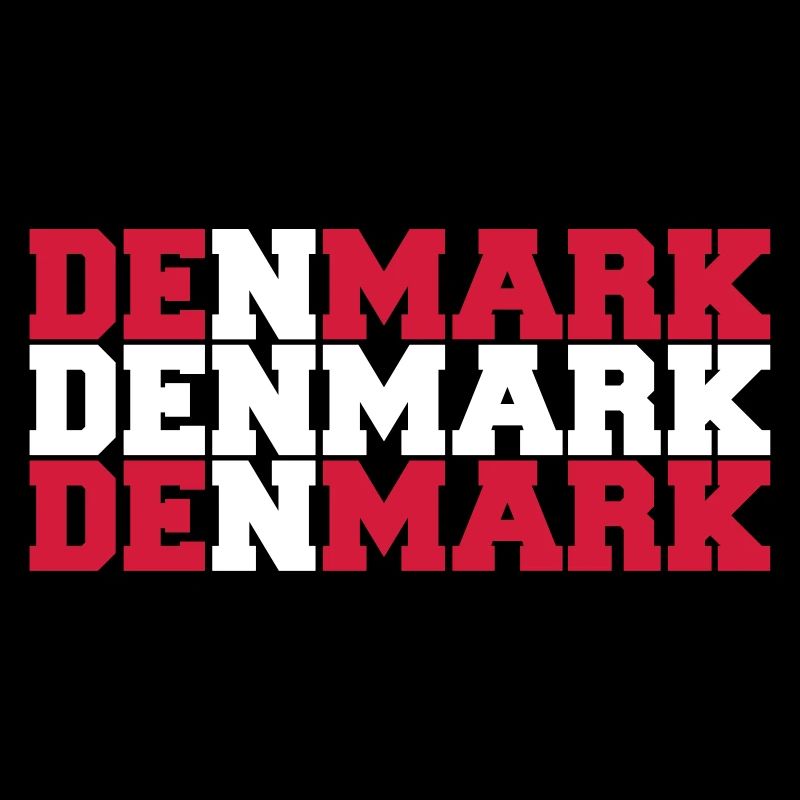 Denmark Danmark Flag Logo