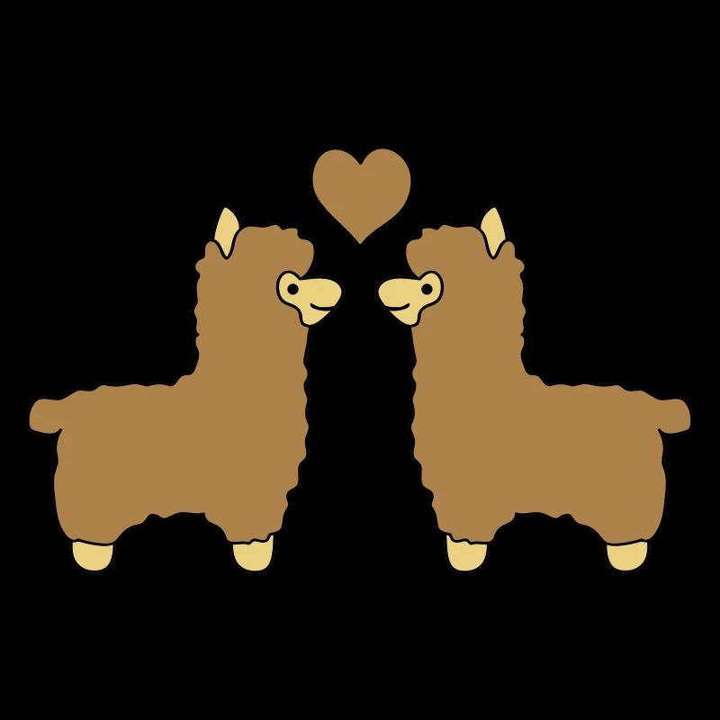lama alpaca comic love