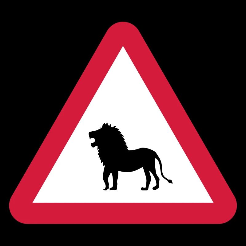 Achtung Löwen-Warnung