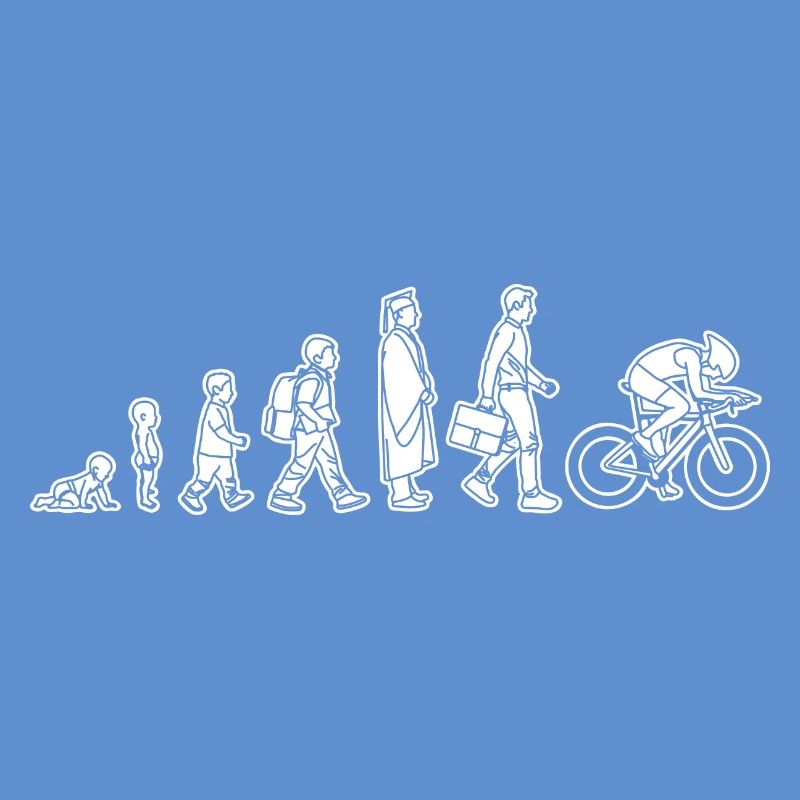 Evolution eines Radfahrers