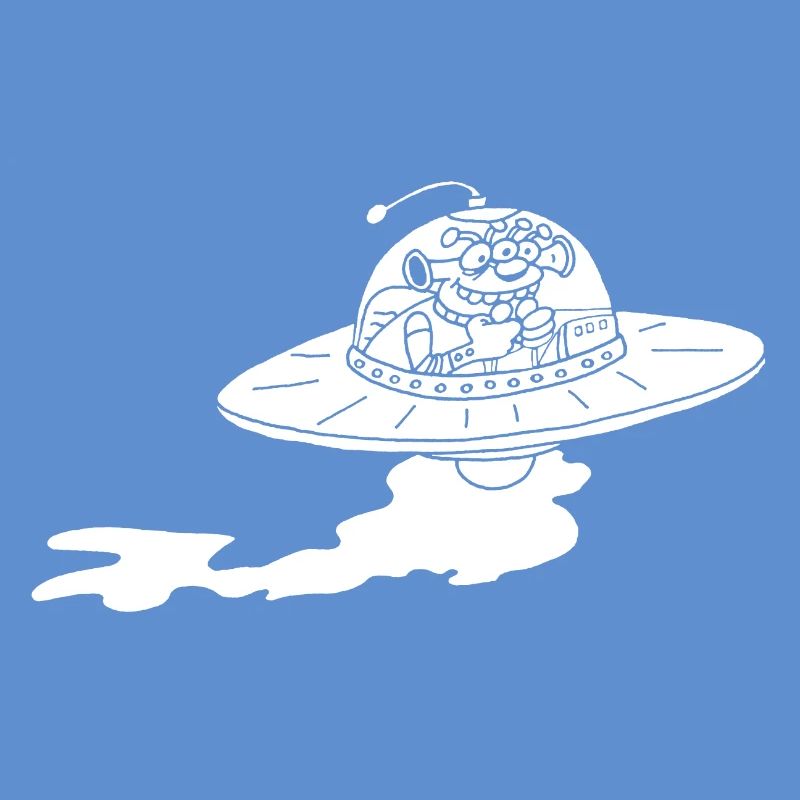 Vaisseau spatial extraterrestre (blanc)