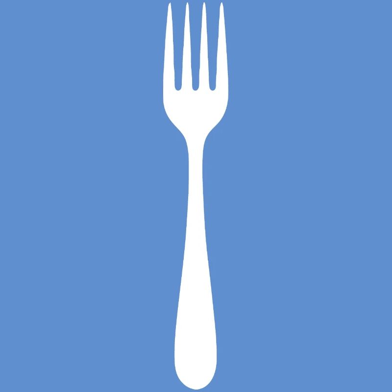 Conception de silhouettes de fourche cool