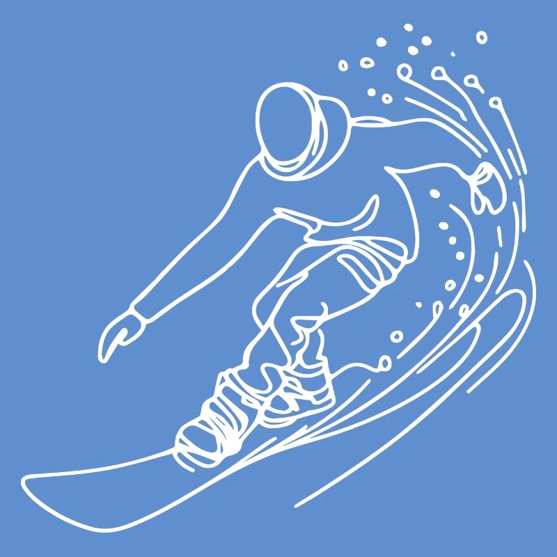 Dessin de snowboarder