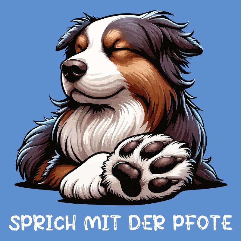 Sprich mit der Pfote Australian Shepherd Aussie 
