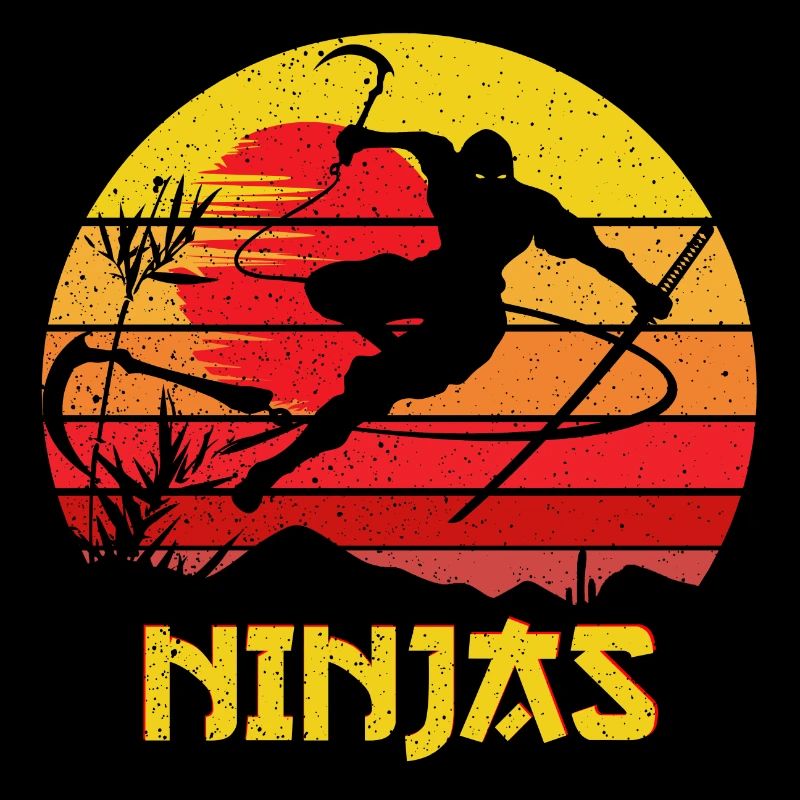 Ninja Warrior Ninjas Vintage