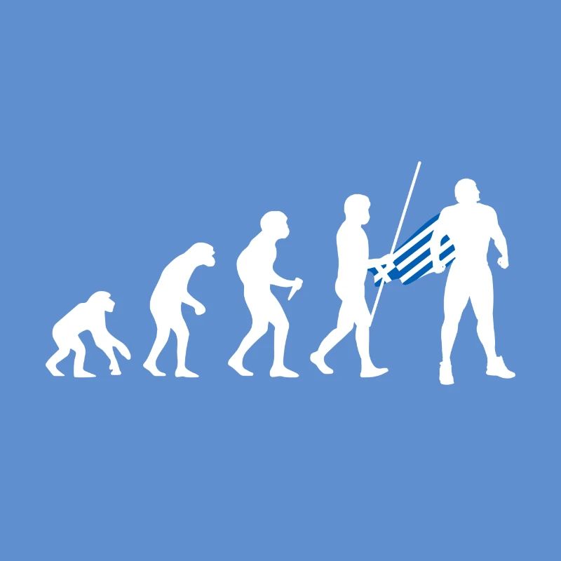 Évolution grecque Super-héros Drapeau grec